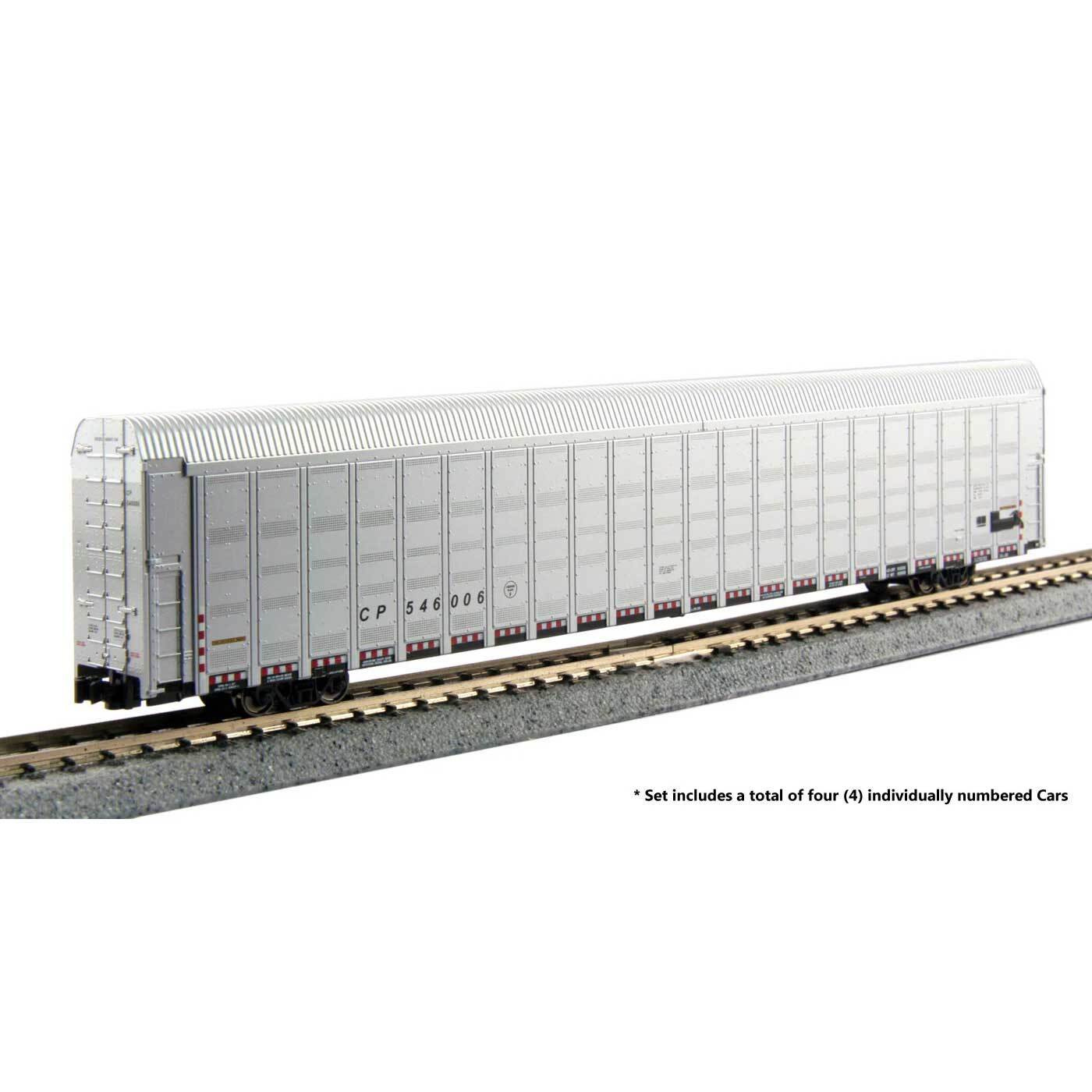 Kato USA Model Train Products Aluminum Sided Autorack Canadian Pacific